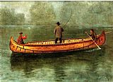 Fishing from a Canoe by Albert Bierstadt